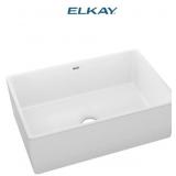 Elkay 30" White Farmhouse Fireclay Sink