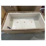 60" x 30" Solid Surface Lighted Shower Dome