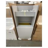 19"W Light Gray Shelf with Trash Can x 2