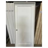 36" x 80" RH Primed Grooved 1-Panel Interior Door