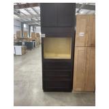 33" x 96" Espresso Oven Cabinet Pantry