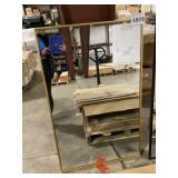 30" x 48" Gold Framed Rectangular Wall Mirror