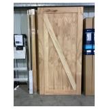 42" x 84" White Cedar Z-Style BarnDoor w/ Hardware