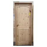 36" x 80" LH Knotty Pine Arch Top Interior Door
