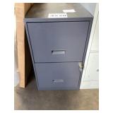 Gray Two Drawer Filing Cabinet