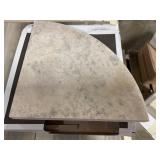 Filled & Honed Picasso Travertine Corner Shelf x 6
