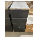 15.5" x 22" Black Metal Laundry Cabinet