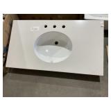 42" x 22" Single Sink Vanity Top in Linen