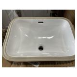 21.5" x 16" Undermount Porcelain Sink x 2