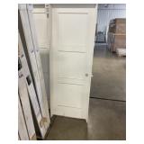 28" x 80" LH Primed 3-Panel Interior Door