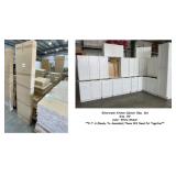 R-T-A 15pc.Silvercreek White Shaker 30" Kitchen