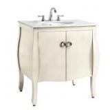31" x 22" Ivory Vanity w/ Marble Sink Top