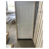 36" x 80" RH 2-Panel Arch-Top Steel Ext. Door