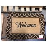 "Welcome" Border Printed Coir Mat x 2