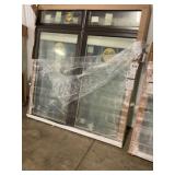 Pellaï¿½ Brown Fixed Window Unit w/ Blinds