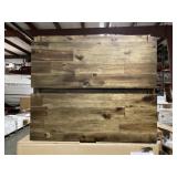 24" Acacia Wood Floating Bathroom Vanity Base x 2
