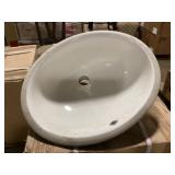 (2ct/Box) 18" Undermount Porcelain Sink x 3 Box