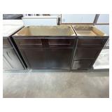 Mixed Lot of Espresso Shaker Base Cabinets x 2