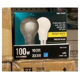 Case Of 100w LED Replacement Bulbs x2