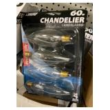 4Pk Feit 60W Candelabra Clear Bulbs x2 cases