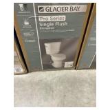 2-Piece Single Flush Elongated Toilet in White