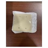 Box of (50) 2-Gang Blank Wall Plates in Ivory x 4