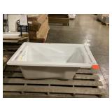 60" x 36" White Drop-in Bathtub