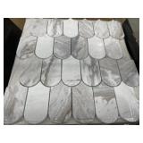 12-1/2" x 13-1/4" Edessa Scallop Mosaic Tile x 28