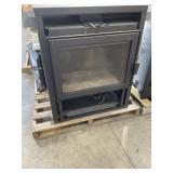 32"W Store Display Wood Burner in Black