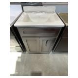 25" x 22" Vanity in Espresso with Single Sink Top