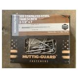 1lb Box of 2-1/2" x 7 SS Trim Screws x24