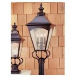Feissï¿½ 4-Bulb Outdoor Post Lantern in Bronze x 2
