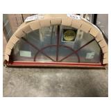 Pellaï¿½ Brick Red Half Moon Fixed Window Unit