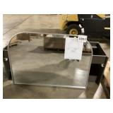 42" x 30" Silver Framed Arch Top Wall Mirror