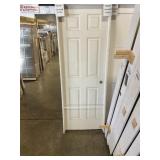 28" x 80" LH Primed 6-Panel Interior Door