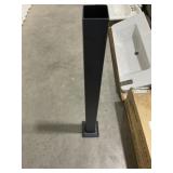 3" x 39.5" Black Sand Iron Railing Post x 2