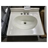 18.5" x 16.5" Single Bowl Vanity Top in White