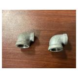 Mix Lot of Assorted Galvanized 90-degree Elbows