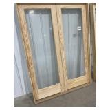 60" x 80" Full-View Pine Interior French Door