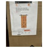 30" x 84" Solid Core Wood Bi-Fold Barn Door