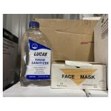 Mixed Lot of Hand Sanitizer and Face Masks