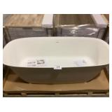 Acquabella Brown/White Freestanding Bathtub