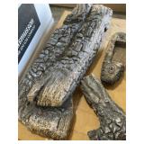 Case of 24"L Northern Oak Fiber Ceramic Logs