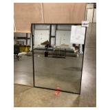 36" x 48" Black Frame Rectangular Wall Mirror