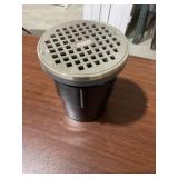 Oateyï¿½ ABS Pipe Fit Base with Nickel Drain Cover