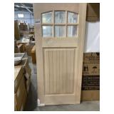 36" x 80" Birch 6-Lite Slab Door