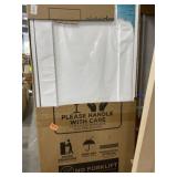 (2) 28" x 80" MDF 2-Panel White Slab Doors