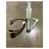 Mixed Lot of Leak Detector, Bottles, and Pumps