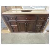 Brown And Caramel Vanity W/ Sink