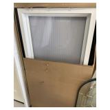 25-3/8" x 52" White Fixed Vinyl Privacy Window